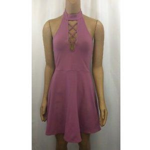 Express Mock Neck Skater Dress